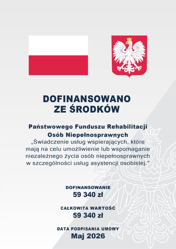 Plakat projektowy asystent